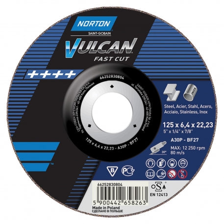 TARCZA FLEX 41 125x1,6x22,2 A 60 S VULCAN NORTON